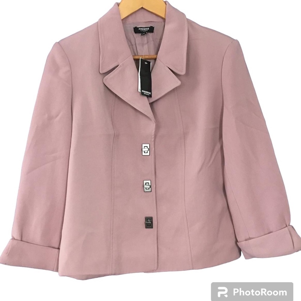 Premise Studio blazer Size 8 NWT blush pink